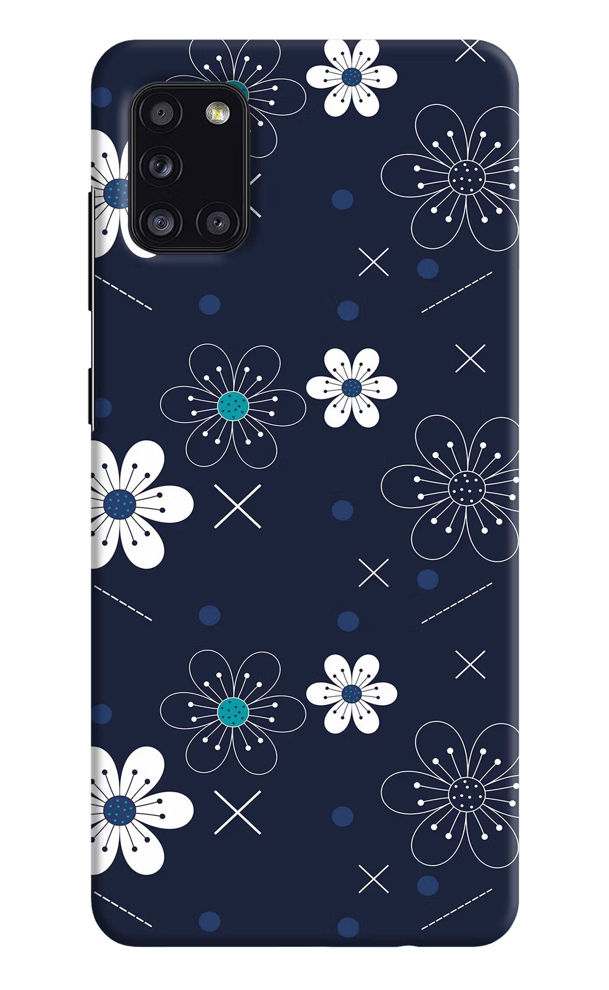Flowers Samsung A31 Hard Case Back Cover by Casekaro