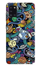 Space Abstract Samsung A31 Hard Case Back Cover by Casekaro
