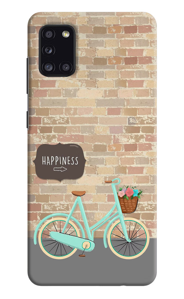 Happiness Artwork Samsung A31 Hard Case Back Cover by Casekaro