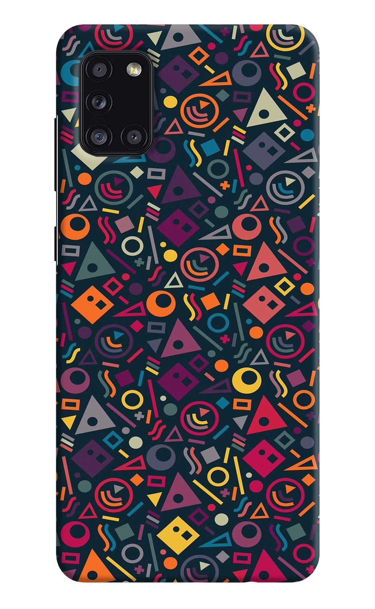 Geometric Abstract Samsung A31 Hard Case Back Cover by Casekaro