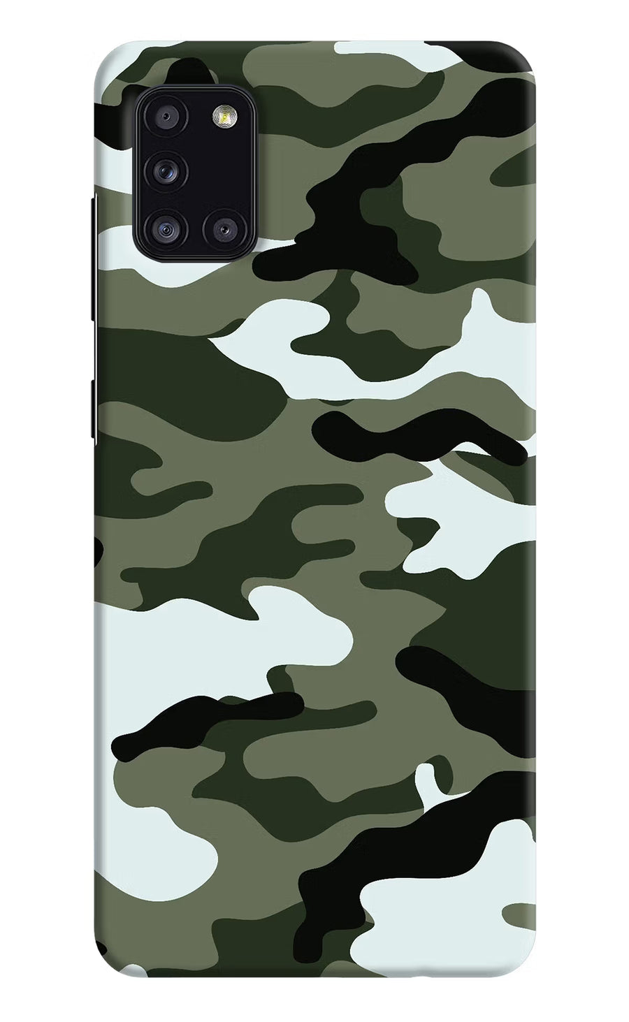Camouflage Samsung A31 Back Cover, Hard case