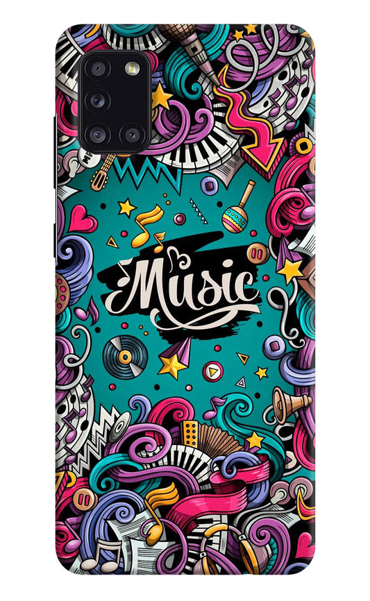 Music Graffiti Samsung A31 Hard Case Back Cover by Casekaro