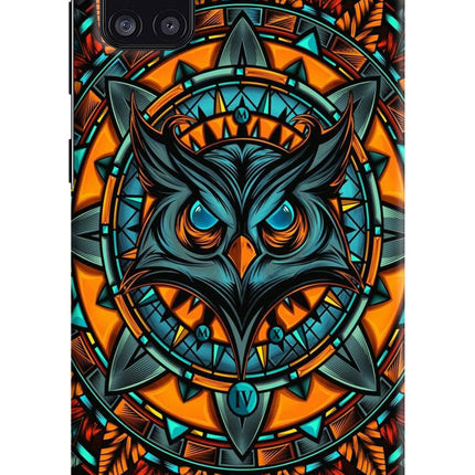 Angry Owl Art Samsung A31 Hard Case Back Cover by Casekaro