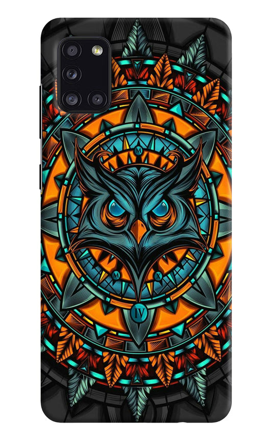 Angry Owl Art Samsung A31 Hard Case Back Cover by Casekaro