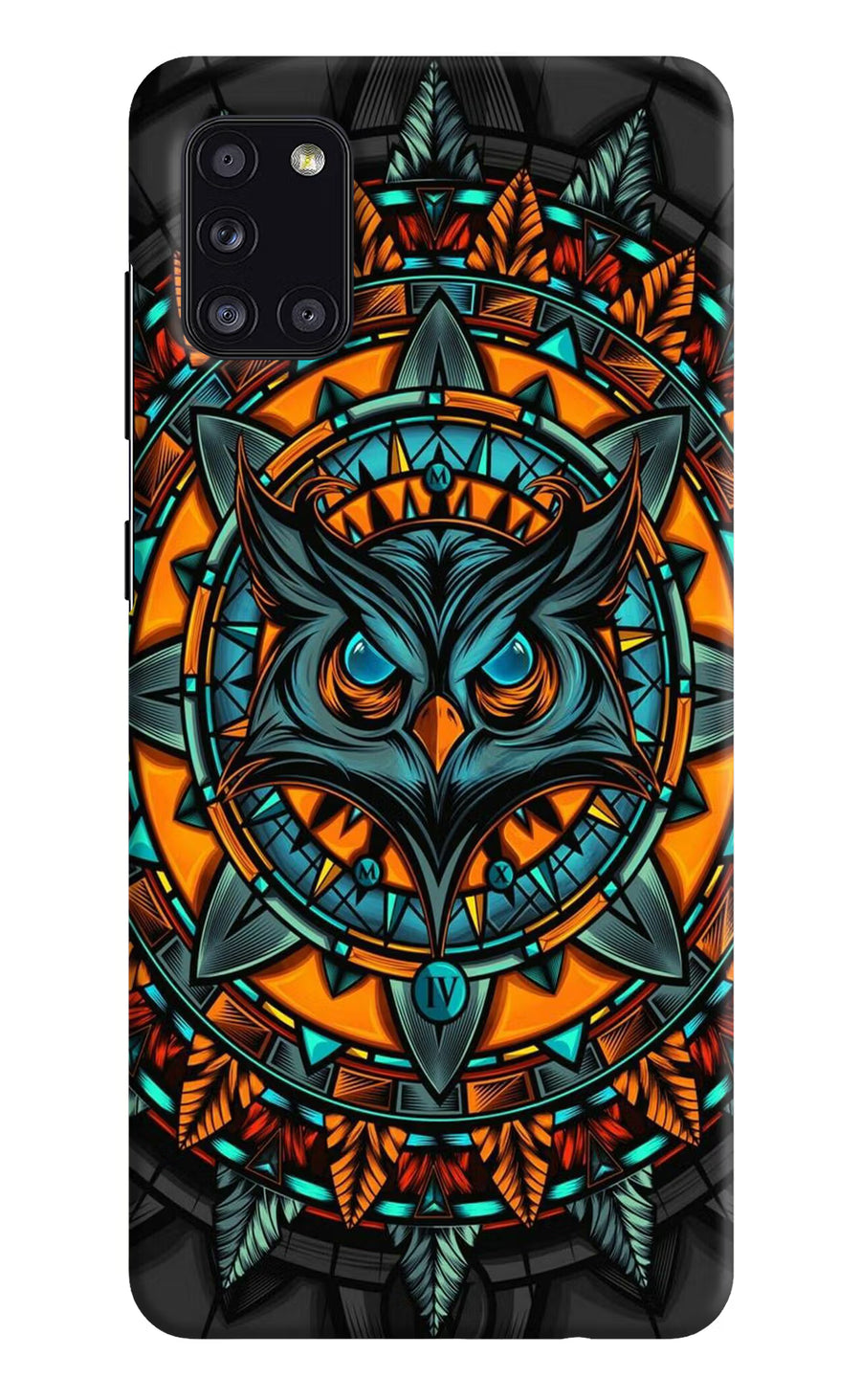 Angry Owl Art Samsung A31 Back Cover, Hard case