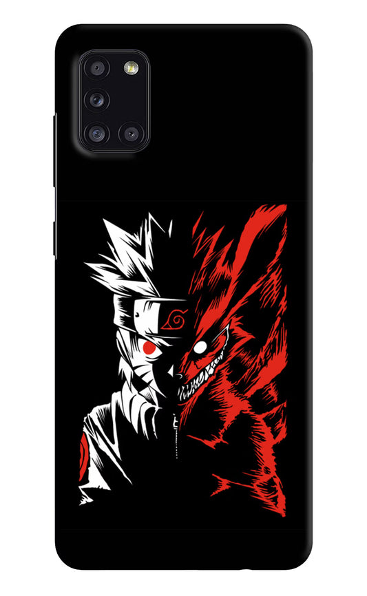 Naruto Two Face Samsung A31 Hard Case Back Cover by Casekaro