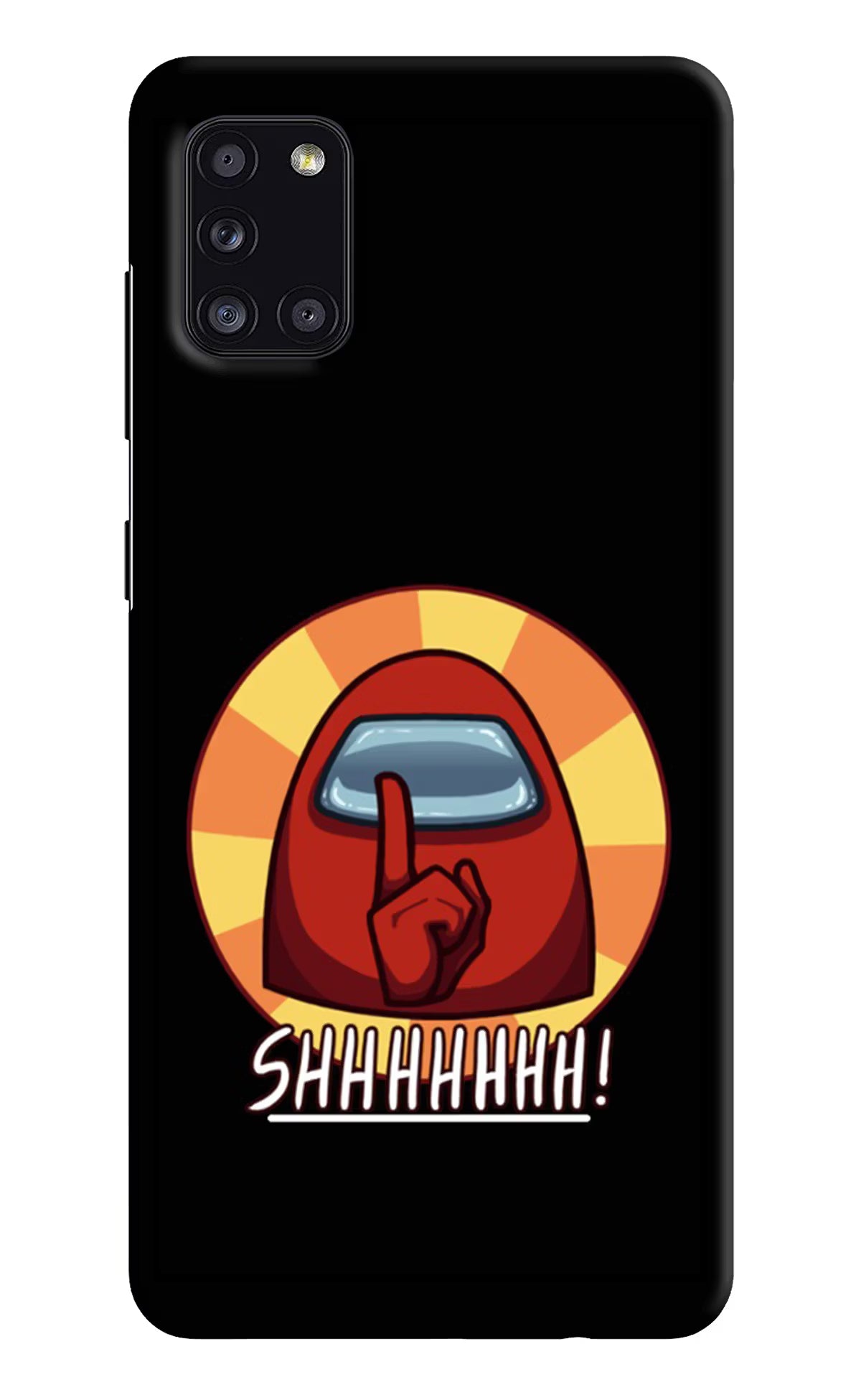 Among Us Shhh! Samsung A31 Hard Case Back Cover by Casekaro