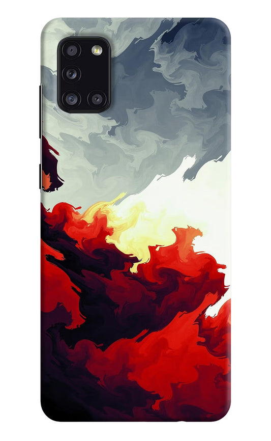 Fire Cloud Samsung A31 Hard Case Back Cover by Casekaro