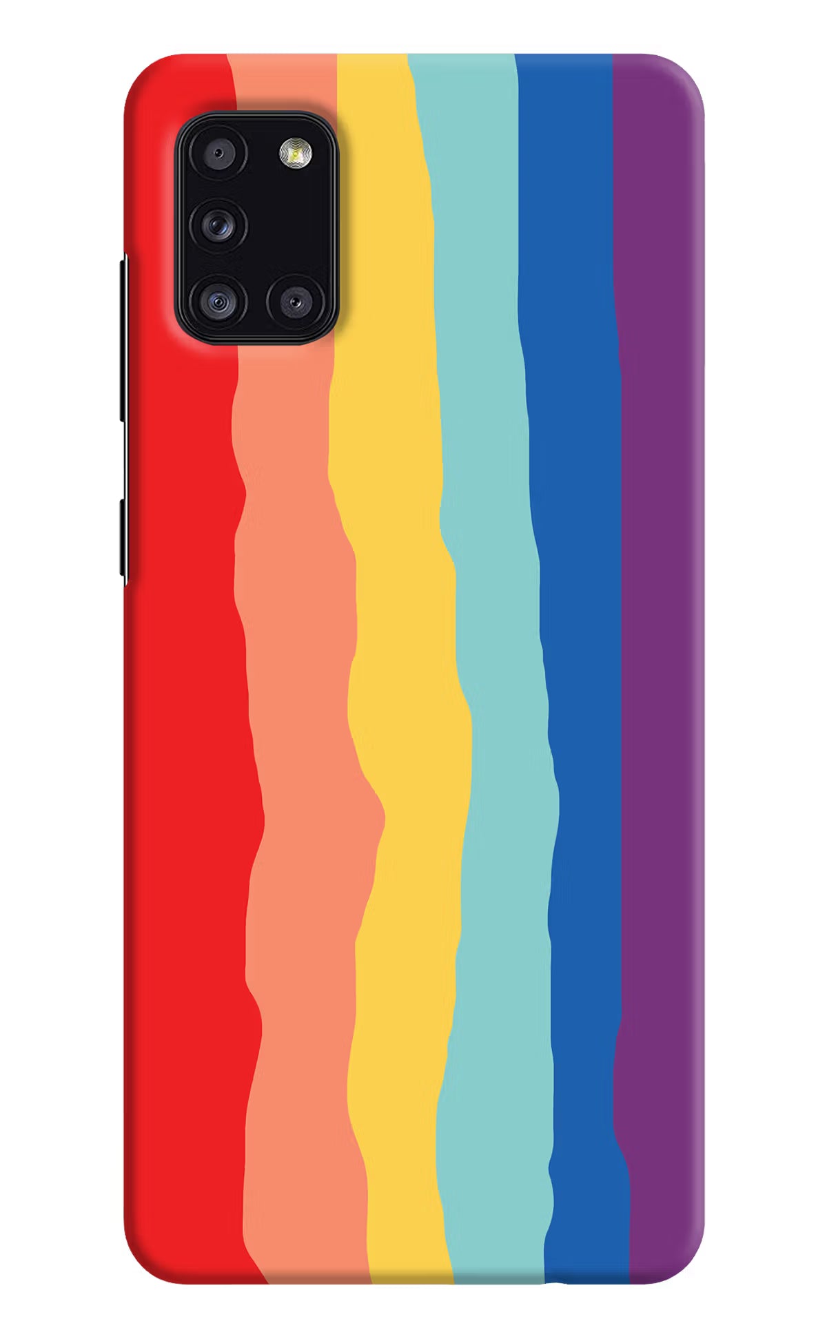 Rainbow Samsung A31 Hard Case Back Cover by Casekaro
