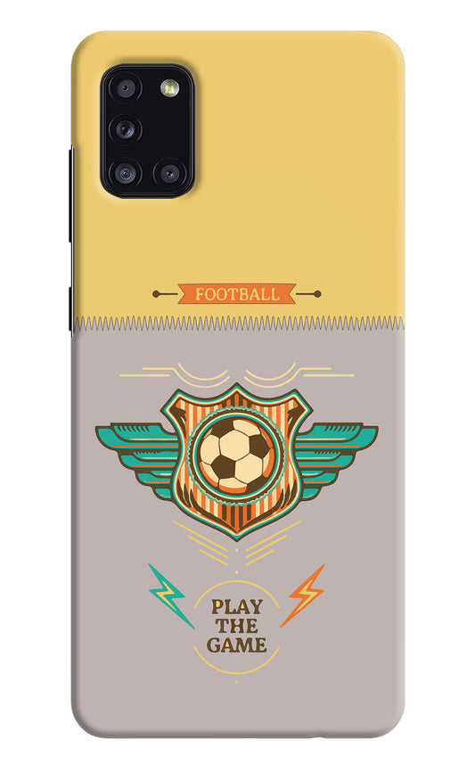 Football Samsung A31 Hard Case Back Cover by Casekaro
