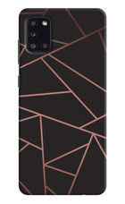 Geometric Pattern Samsung A31 Hard Case Back Cover by Casekaro