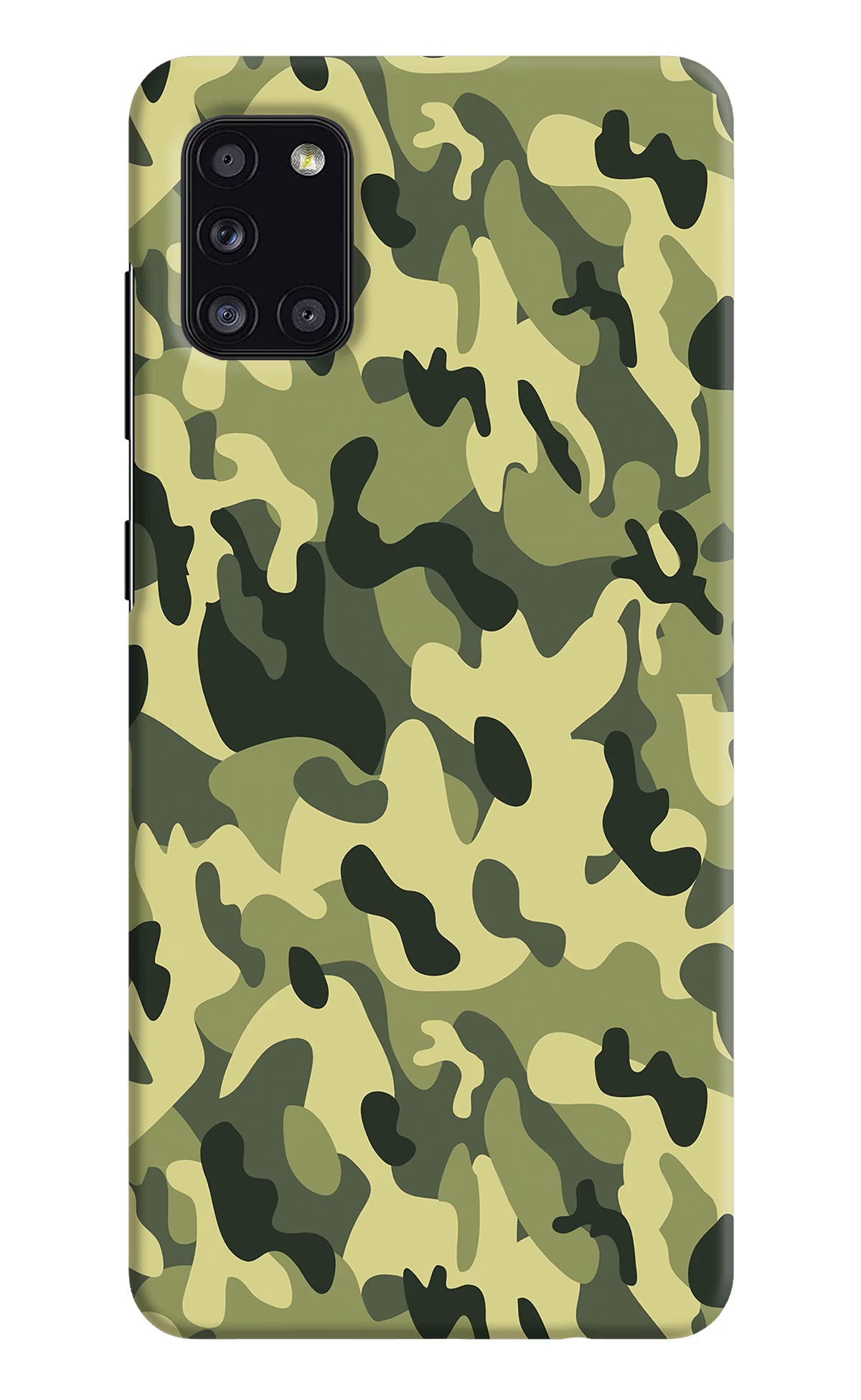 Camouflage Samsung A31 Hard Case Back Cover by Casekaro