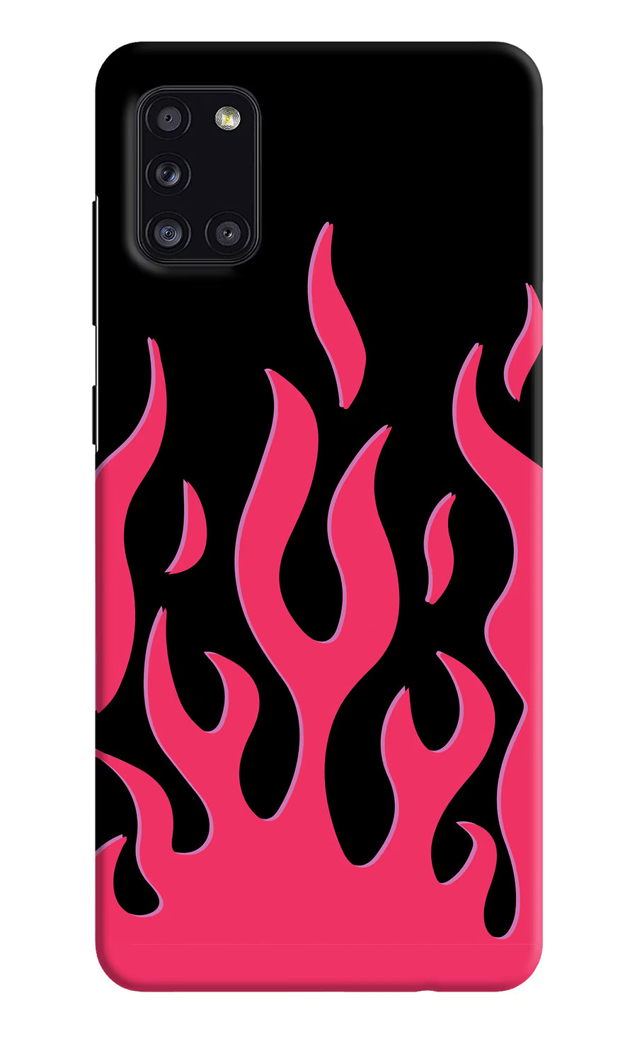 Fire Flames Samsung A31 Back Cover, Hard case