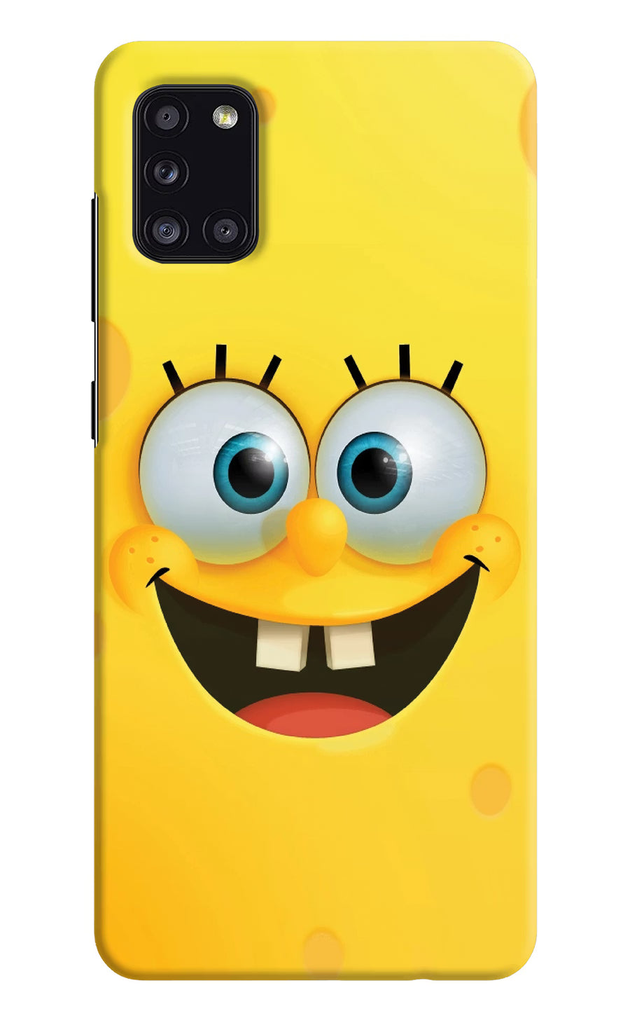 Sponge 1 Samsung A31 Back Cover, Hard case