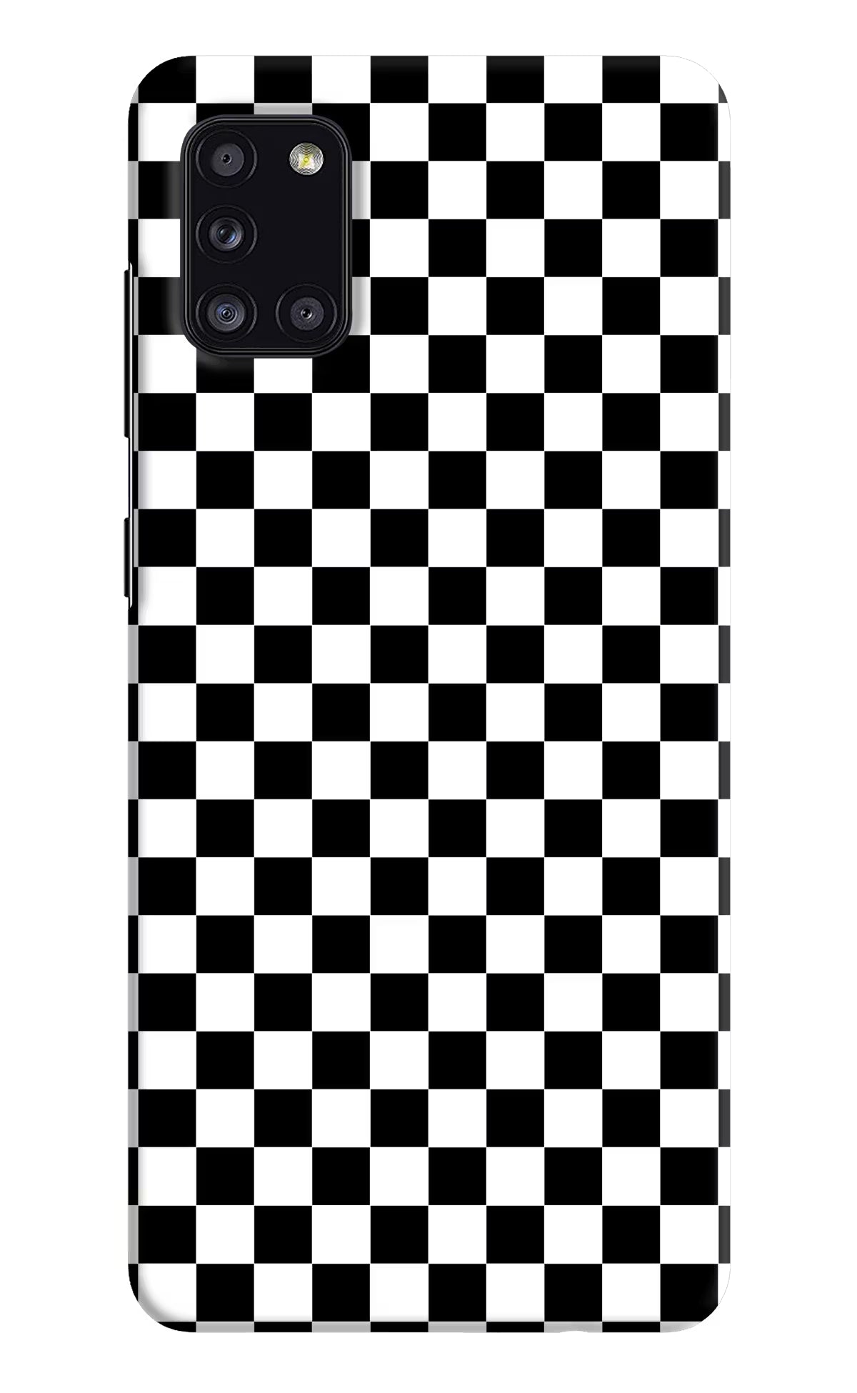 Chess Board Samsung A31 Hard Case Back Cover by Casekaro