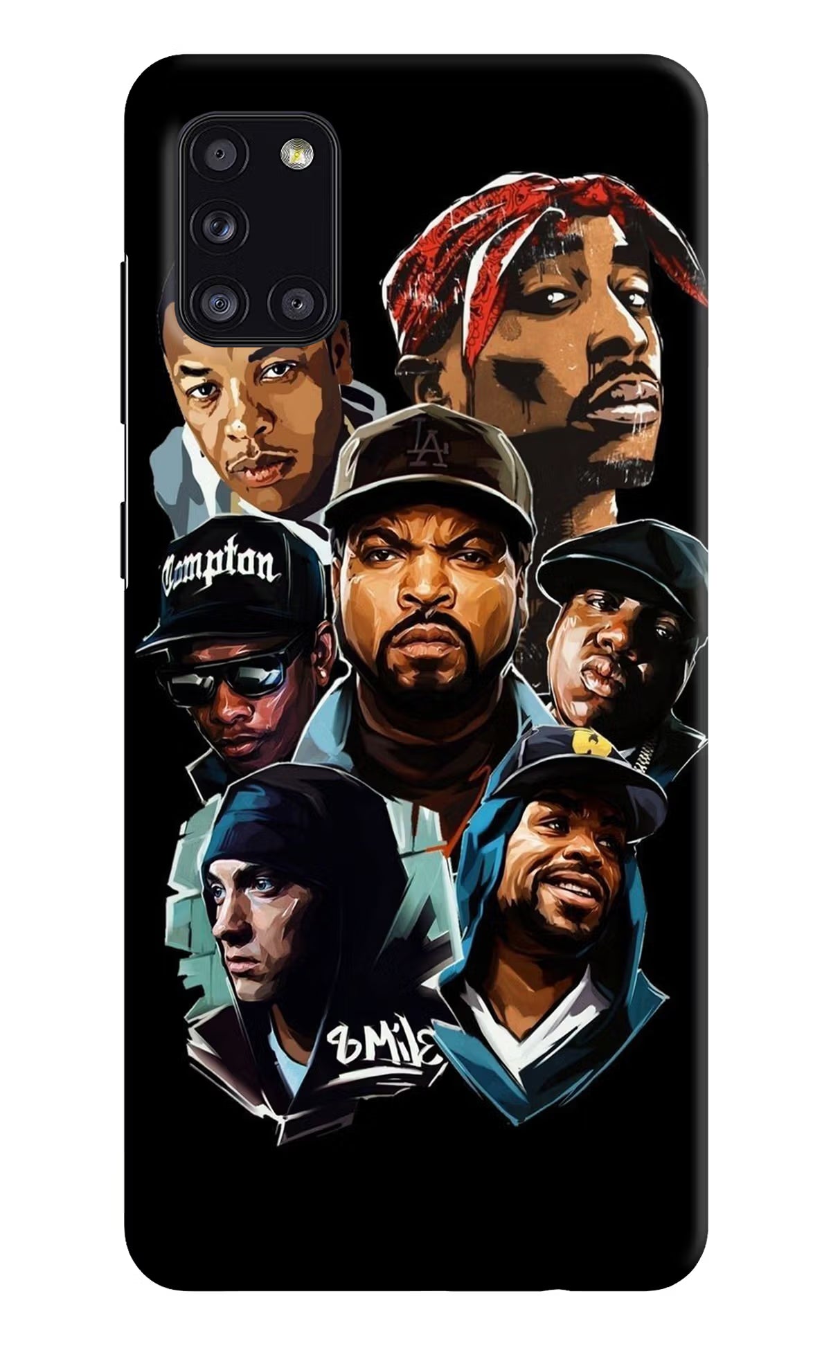 Rappers Samsung A31 Hard Case Back Cover by Casekaro