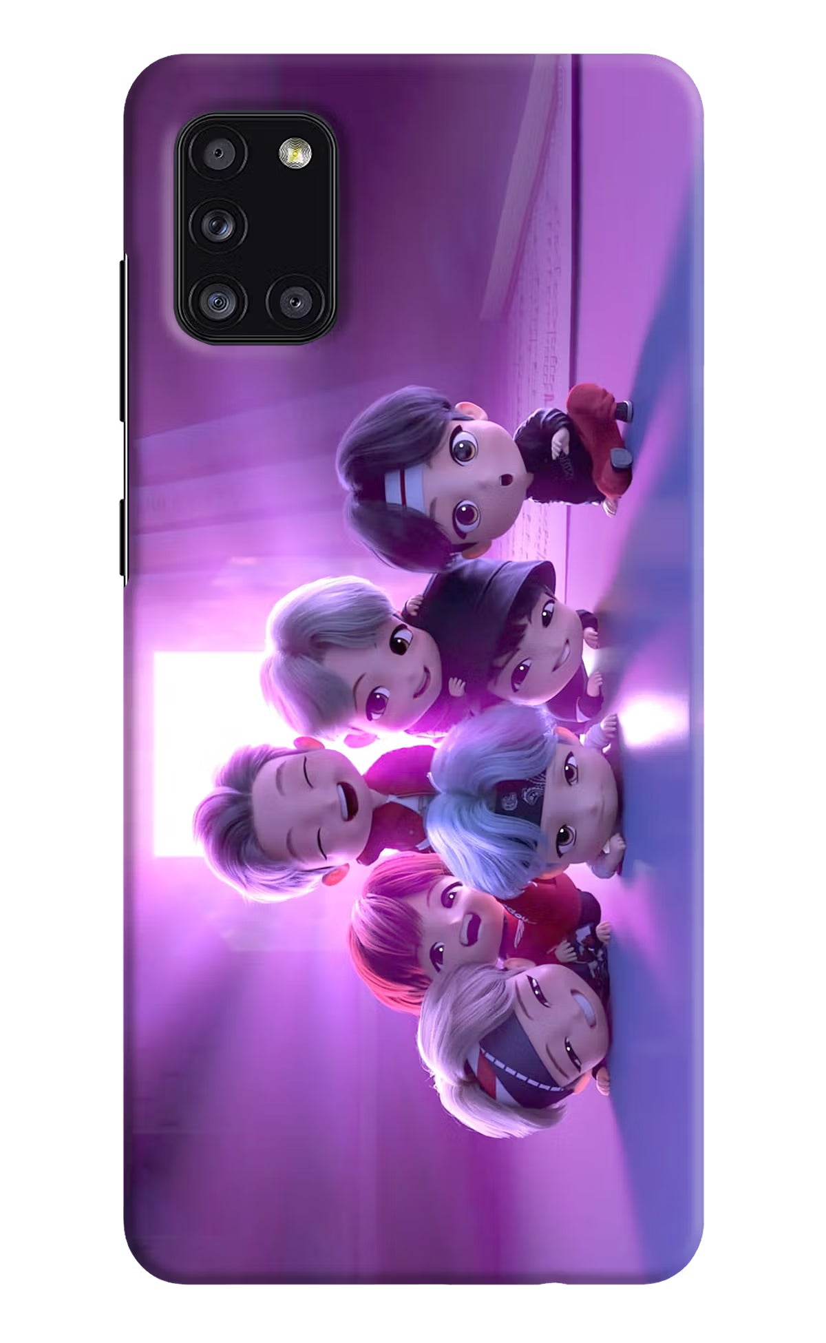 BTS Chibi Samsung A31 Hard Case Back Cover by Casekaro