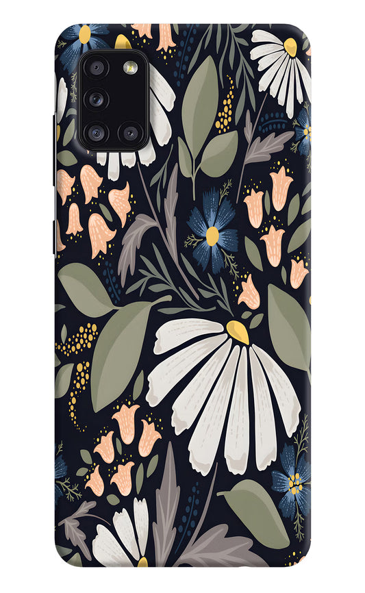 Flowers Art Samsung A31 Hard Case Back Cover by Casekaro