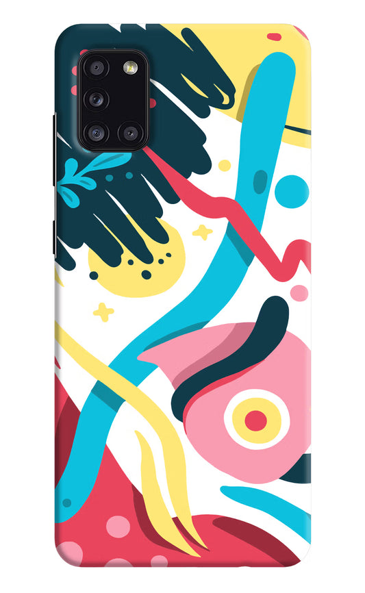 Trippy Samsung A31 Hard Case Back Cover by Casekaro