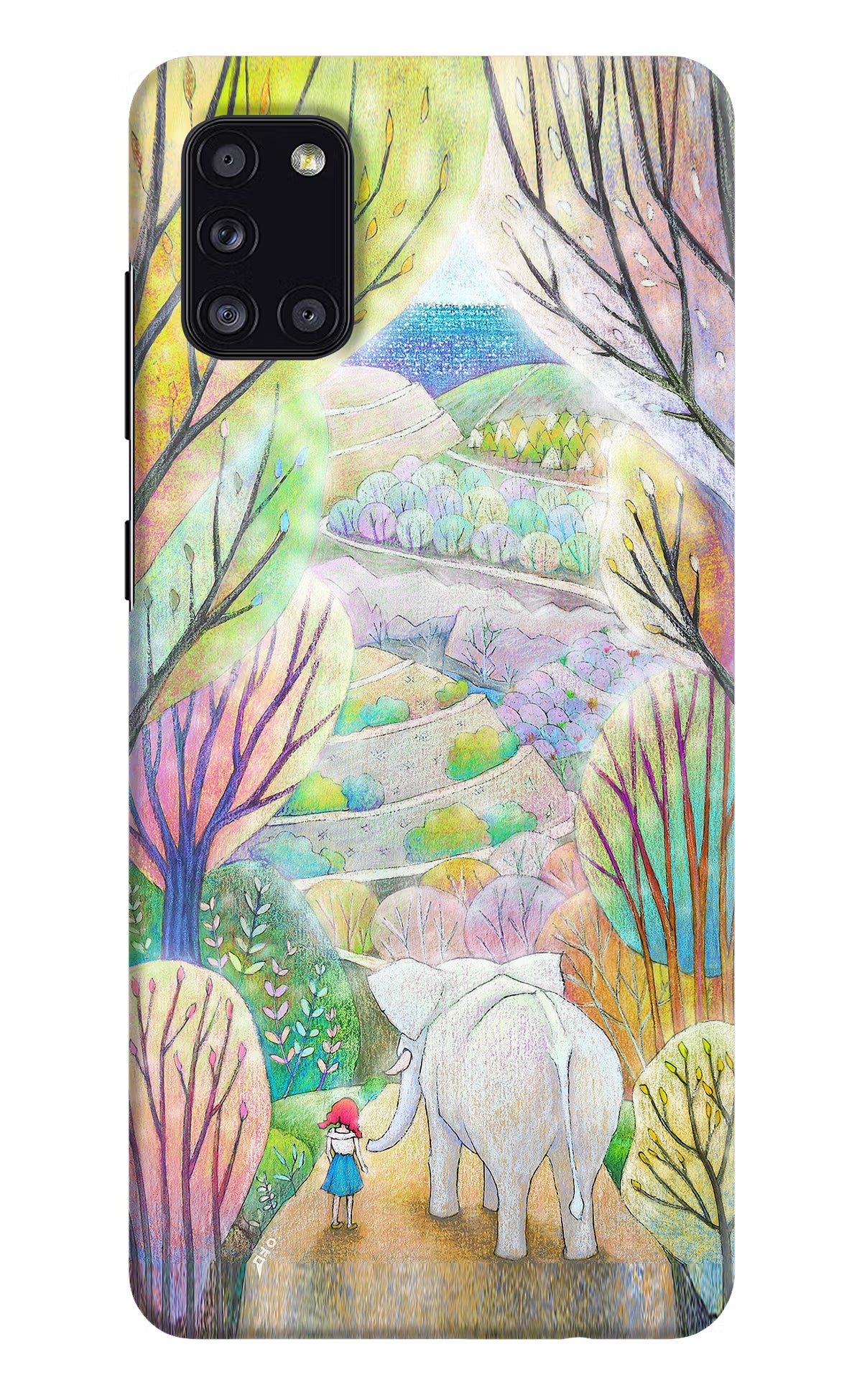 Nature Painting Samsung A31 Hard Case Back Cover by Casekaro