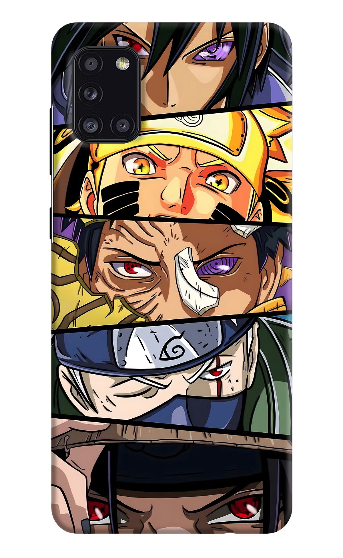 Naruto Character Samsung A31 Hard Case Back Cover by Casekaro
