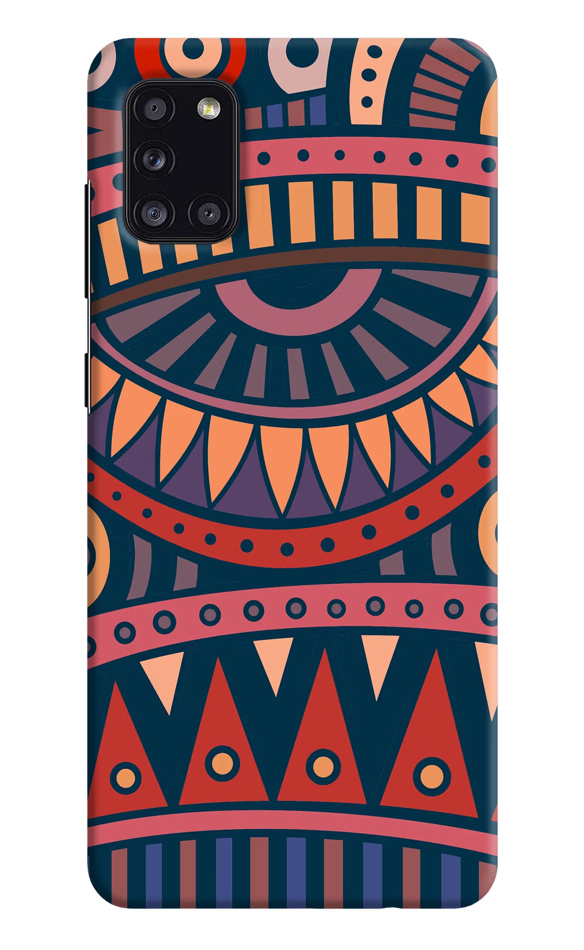 African Culture Design Samsung A31 Hard Case Back Cover by Casekaro