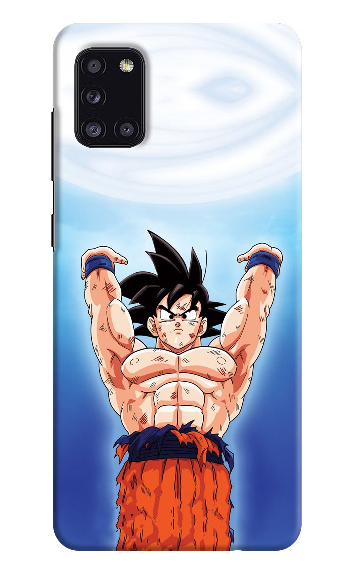 Goku Power Samsung A31 Hard Case Back Cover by Casekaro