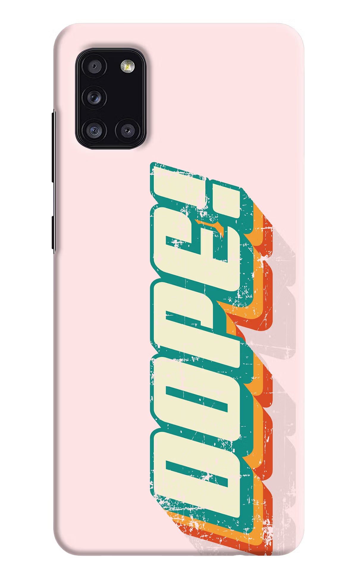 Dope Samsung A31 Hard Case Back Cover by Casekaro