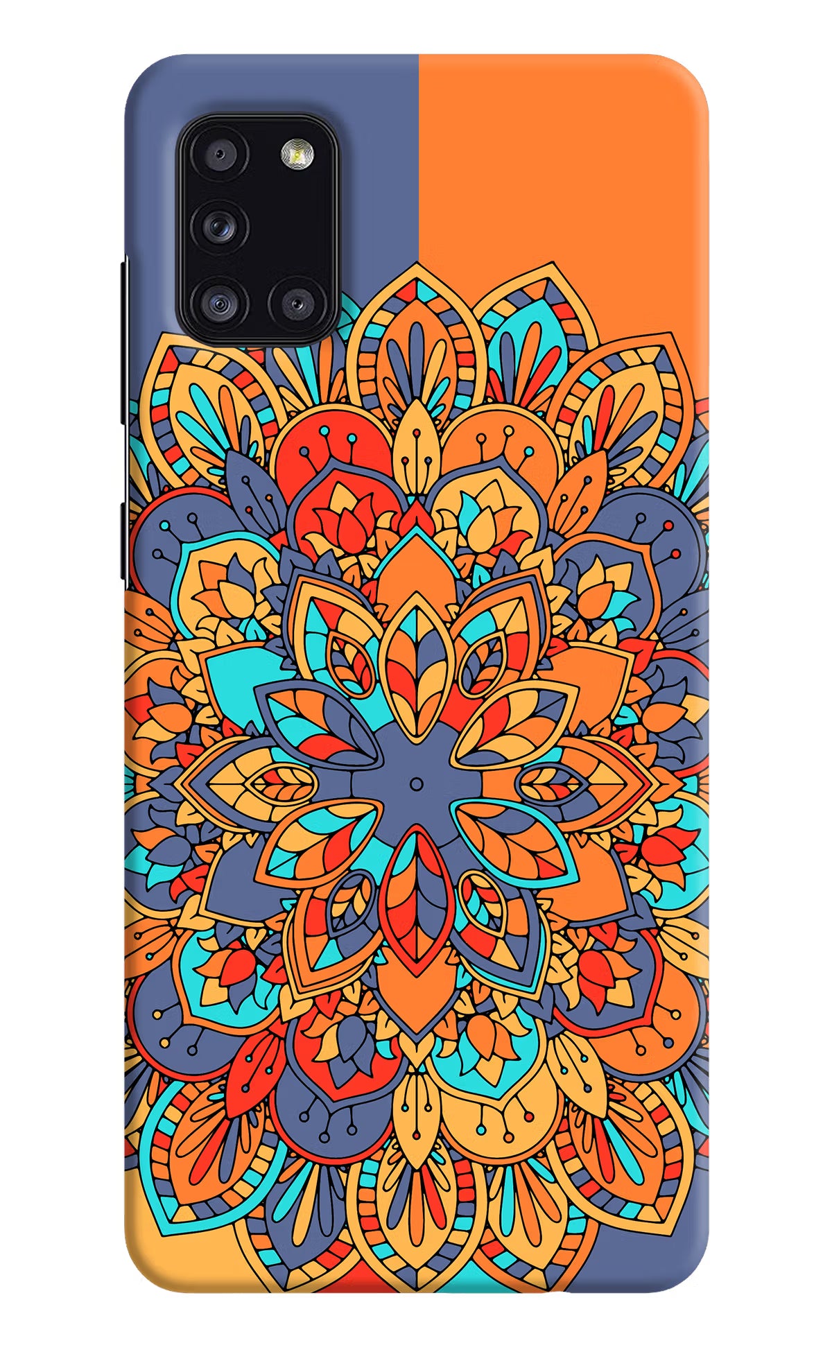 Color Mandala Samsung A31 Hard Case Back Cover by Casekaro