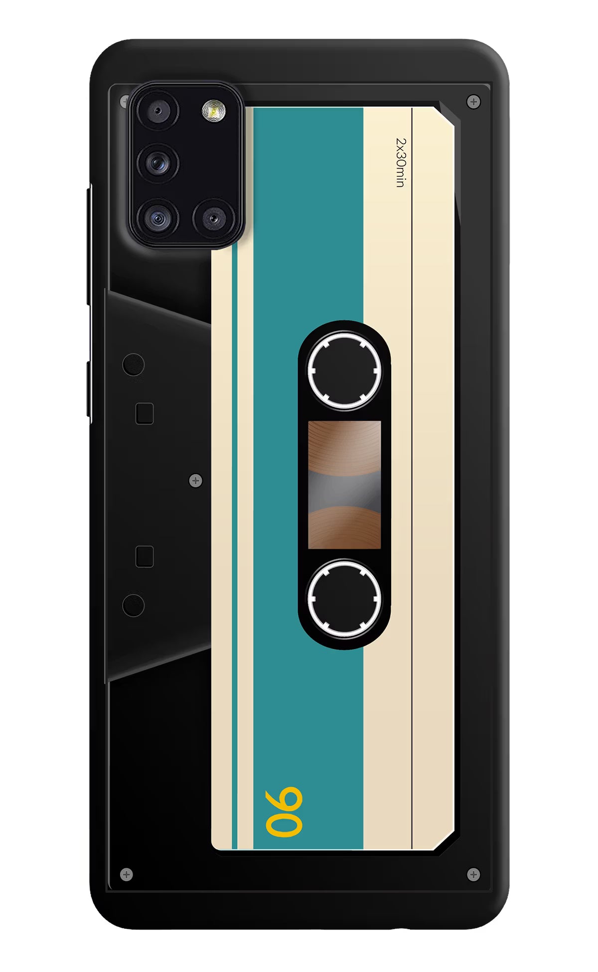 Cassette Samsung A31 Hard Case Back Cover by Casekaro