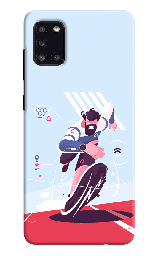 Run Pro Samsung A31 Hard Case Back Cover by Casekaro