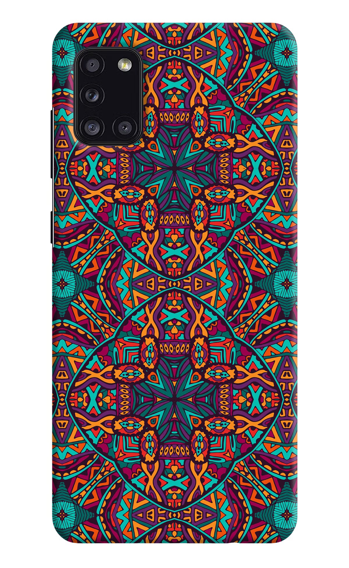 Colour Mandala Samsung A31 Hard Case Back Cover by Casekaro
