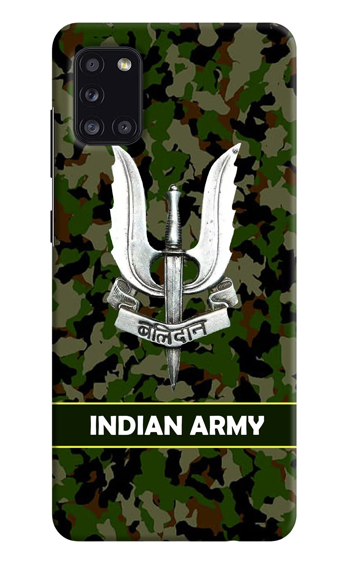 Balidan Indian Logo Samsung A31 Hard Case Back Cover by Casekaro