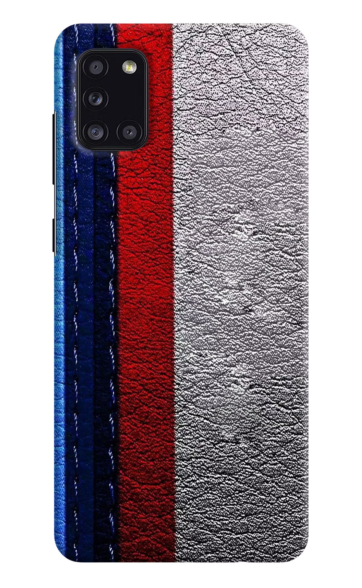 BMW Stripes Samsung A31 Hard Case Back Cover by Casekaro