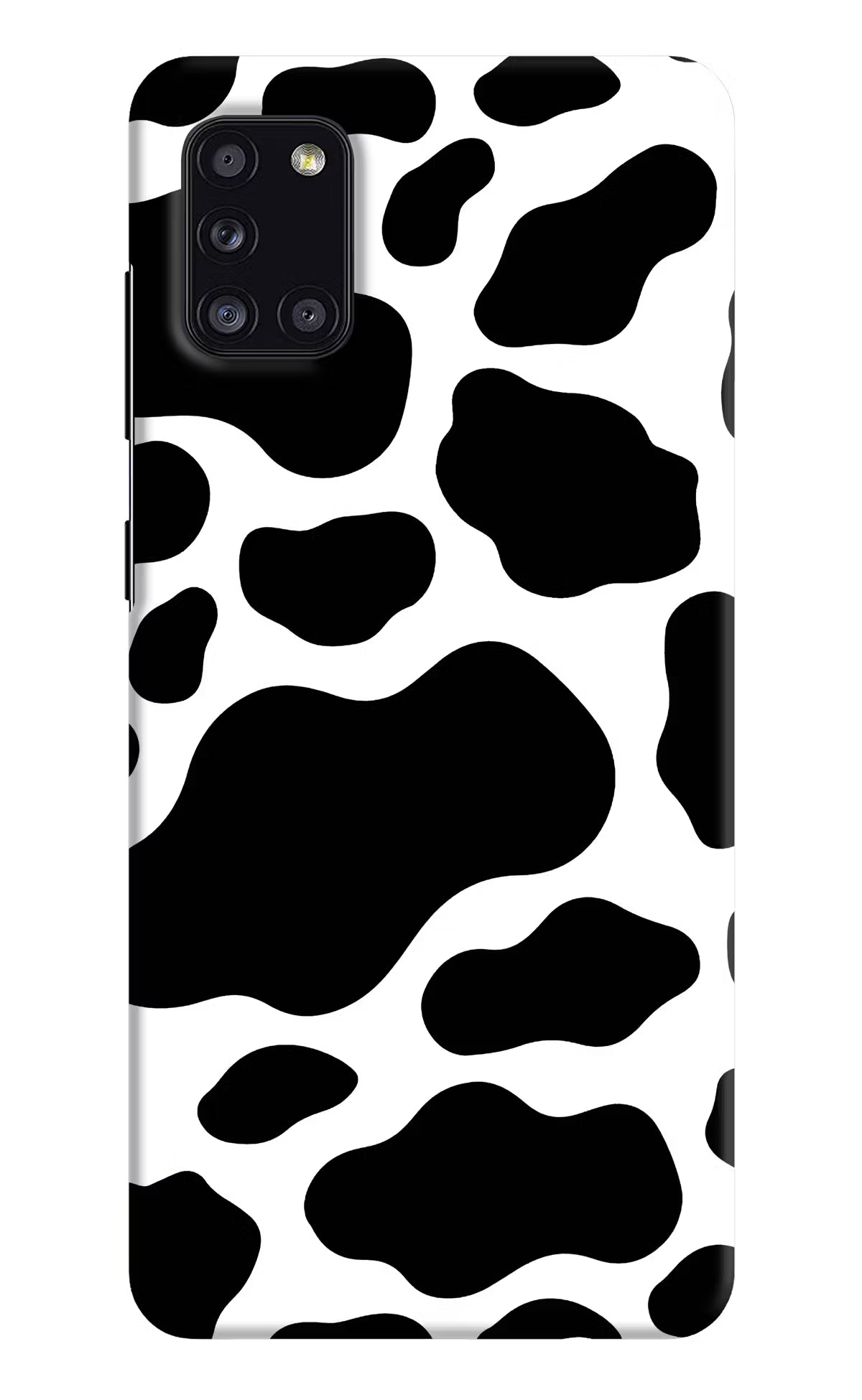 Cow Spots Samsung A31 Hard Case Back Cover by Casekaro