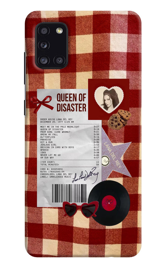Queen of Disaster Samsung A31 Back Cover