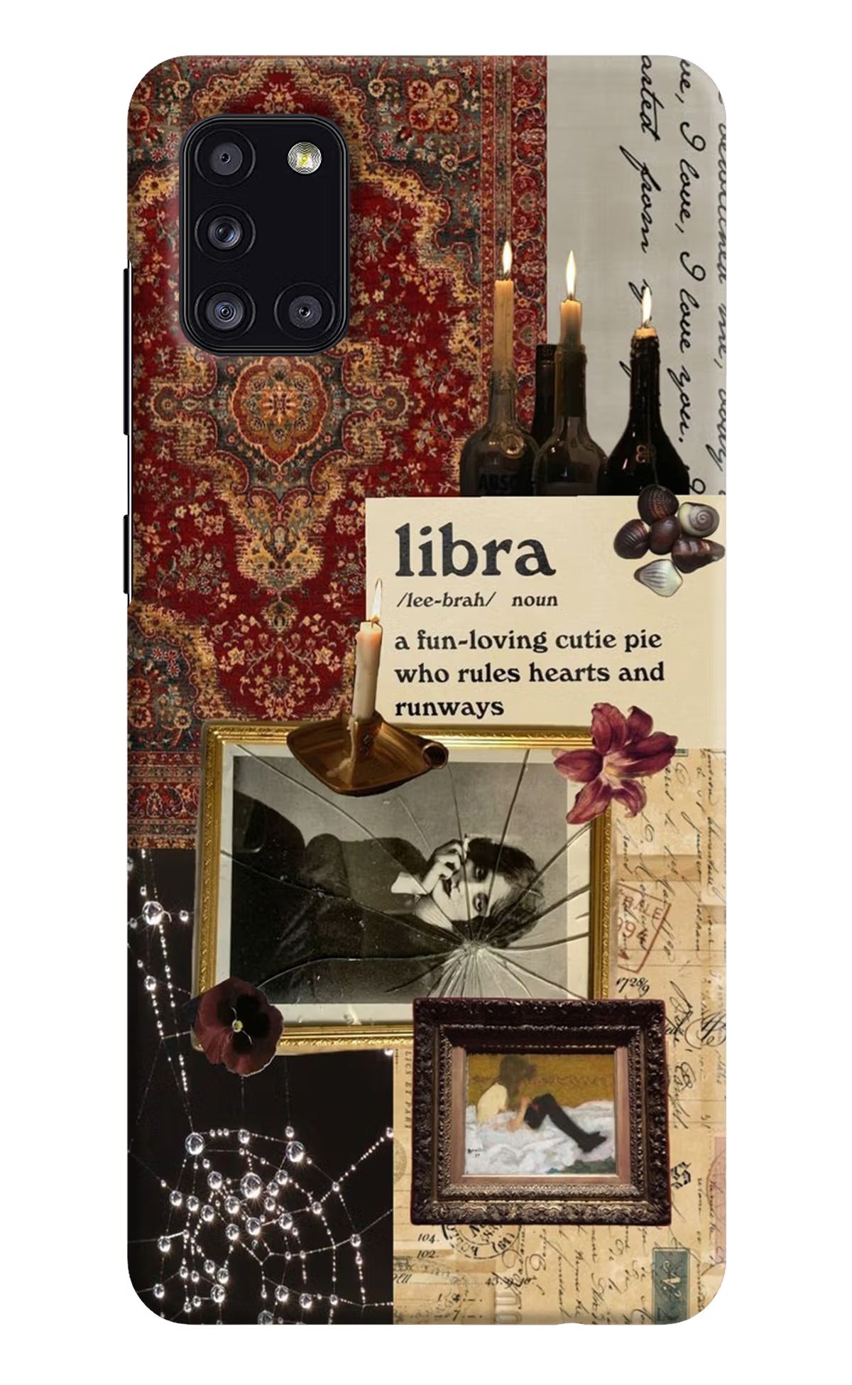 Libra Zodiac Samsung A31 Hard Case Back Cover by Casekaro