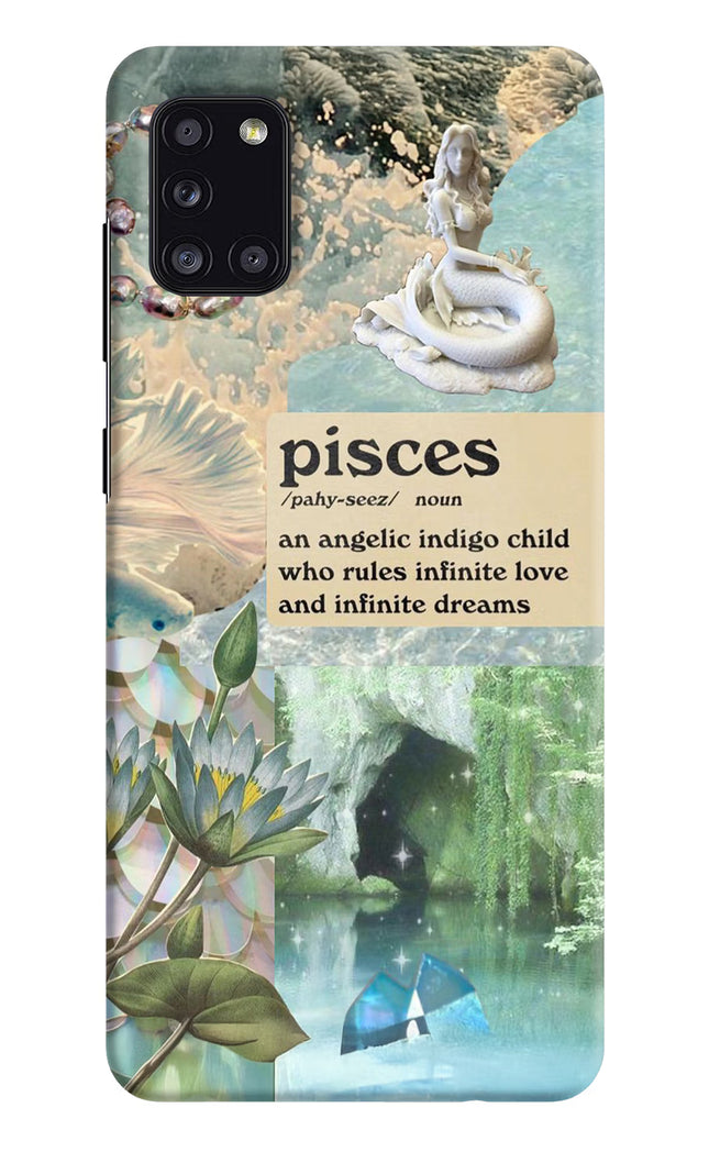 Pisces Zodiac Samsung A31 Hard Case Back Cover by Casekaro