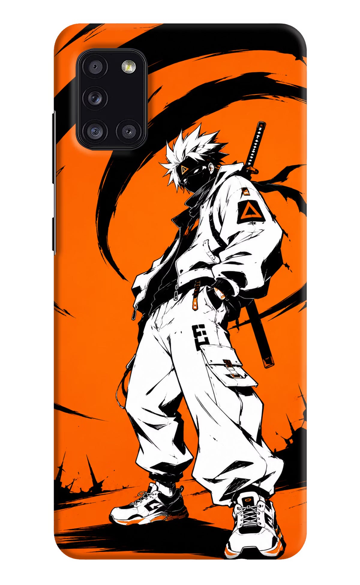 Street Samurai  Samsung A31 Hard Case Back Cover by Casekaro