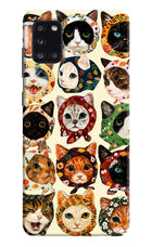 Cool Cat Samsung A31 Hard Case Back Cover by Casekaro