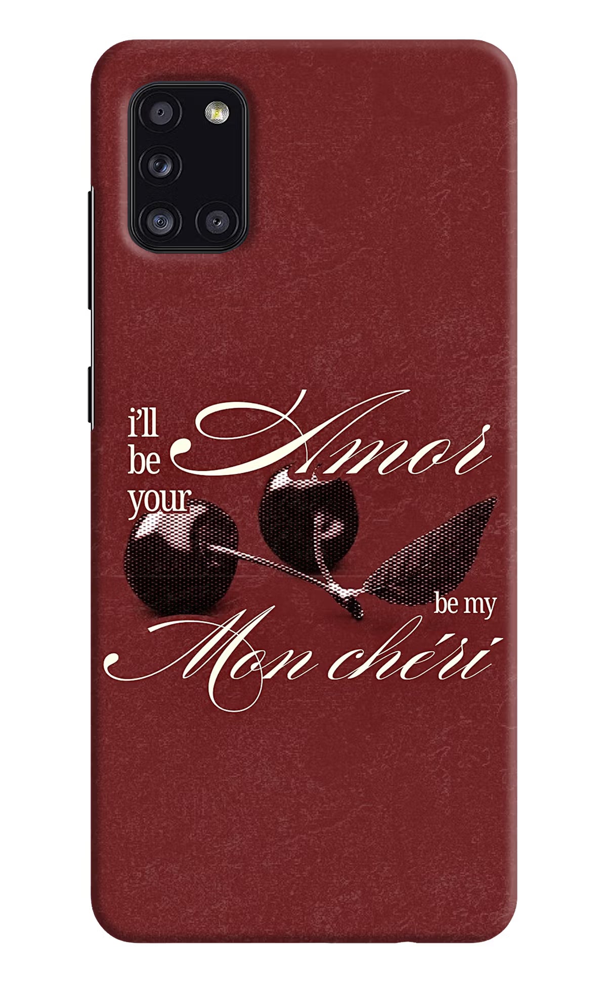 Velvet Cherry Samsung A31 Back Cover