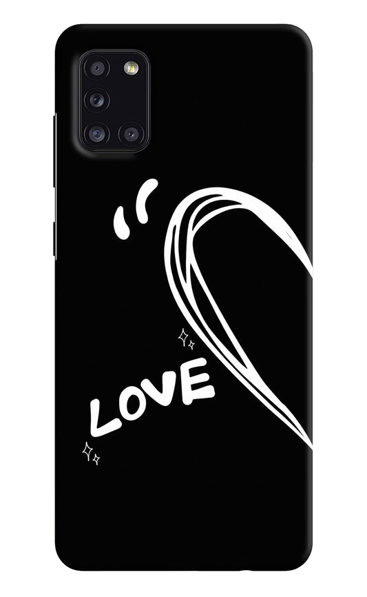 Love Line Samsung A31 Hard Case Back Cover by Casekaro