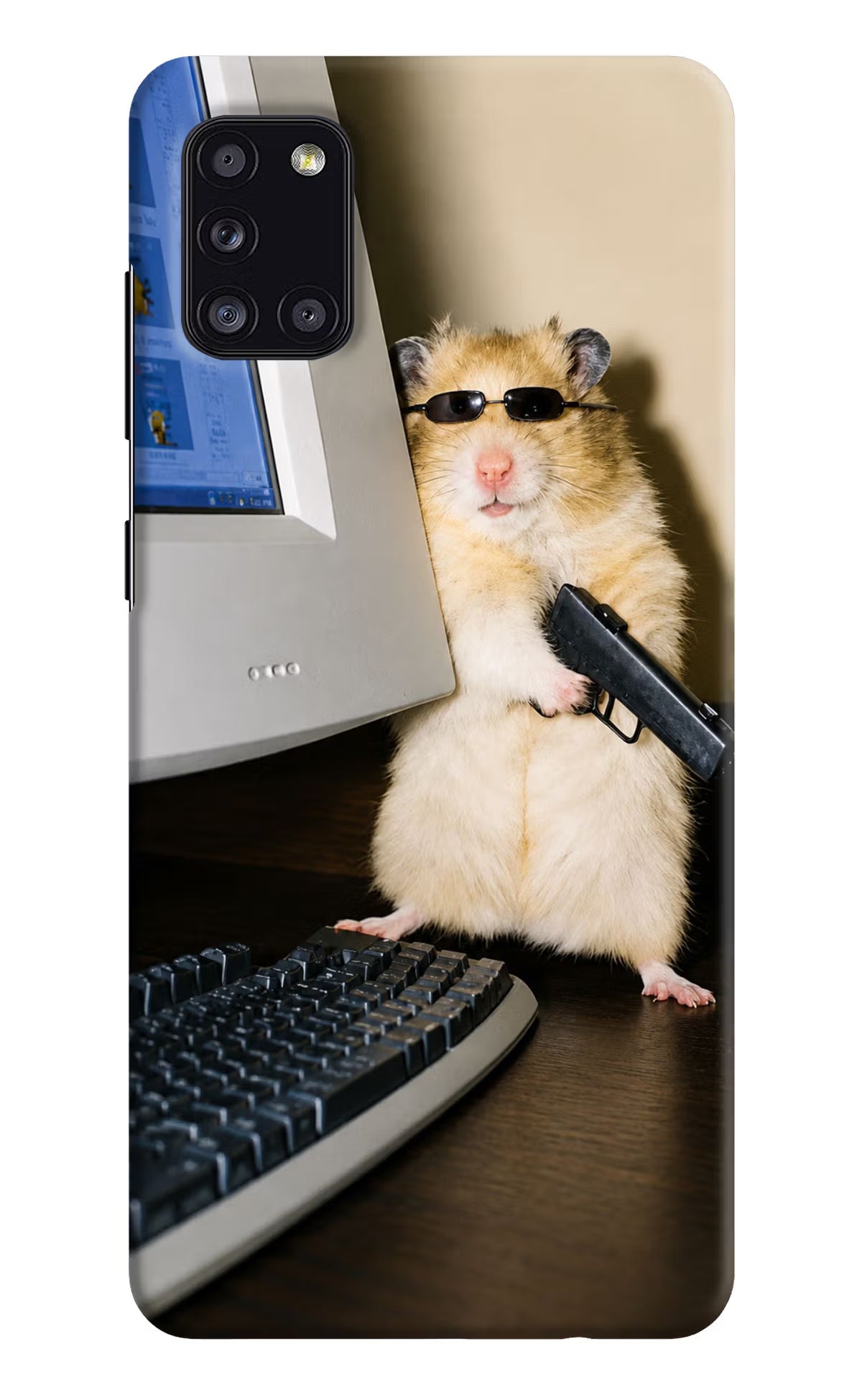 Hacker Hamster Samsung A31 Back Cover
