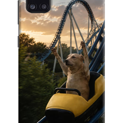 Rollercoaster Dog Samsung A31 Hard Case Back Cover by Casekaro