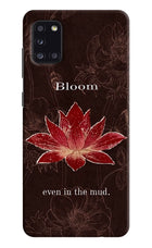 Bloom Samsung A31 Hard Case Back Cover by Casekaro