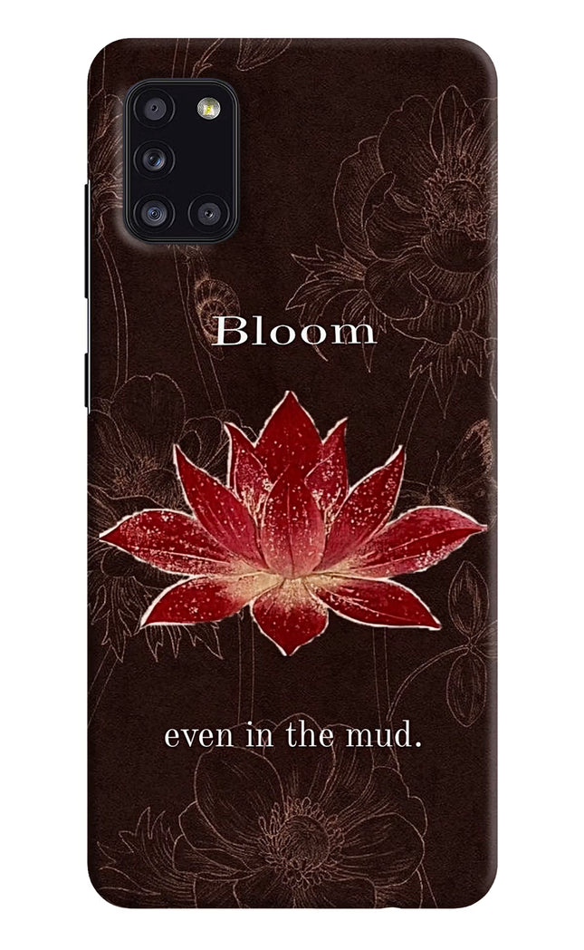 Bloom Samsung A31 Hard Case Back Cover by Casekaro