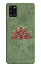 Lotus Grace Samsung A31 Hard Case Back Cover by Casekaro