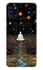 Space Monk Samsung A31 Hard Case Back Cover by Casekaro