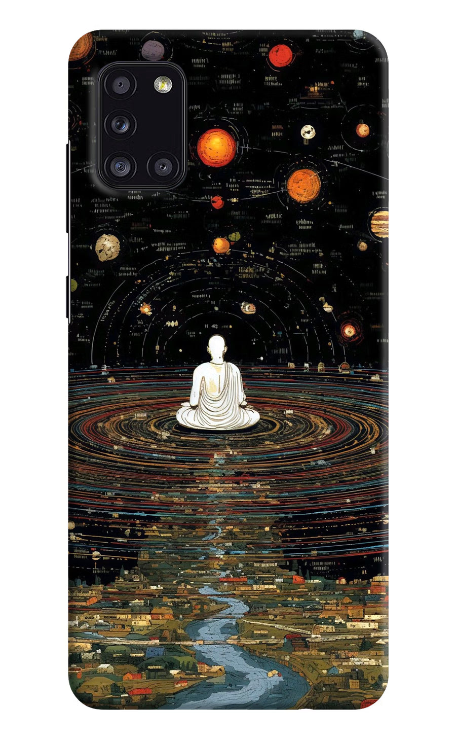 Space Monk Samsung A31 Back Cover, Hard case