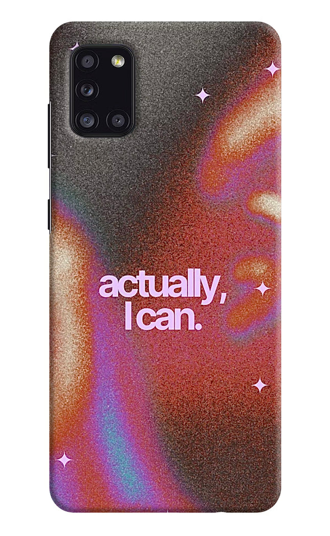 Pink Aura Samsung A31 Hard Case Back Cover by Casekaro
